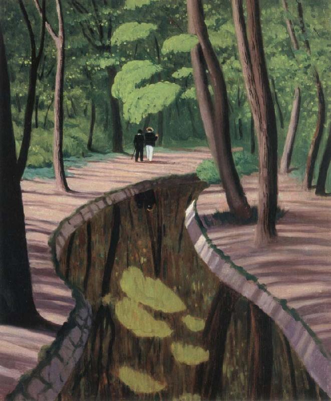 Felix Vallotton Undergrowth,Bois de Boulogne oil painting image